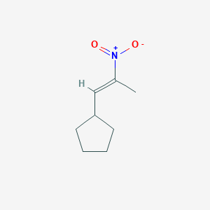 molecular formula C8H13NO2 B14168568 [(E)-2-nitroprop-1-enyl]cyclopentane CAS No. 6937-36-6