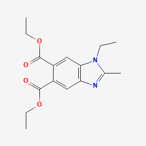 molecular formula C16H20N2O4 B14168603 diethyl 1-ethyl-2-methyl-1H-benzimidazole-5,6-dicarboxylate CAS No. 299927-15-4