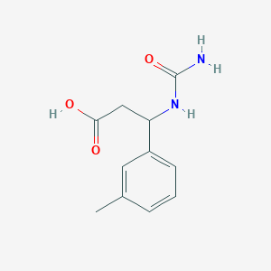 molecular formula C11H14N2O3 B1416866 3-(氨基羰基氨基)-3-(3-甲基苯基)丙酸 CAS No. 861339-12-0