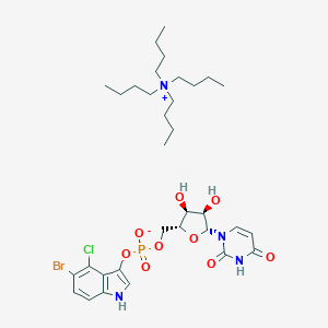 molecular formula C33H51BrClN4O9P B141687 Uridine-3'-(5-bromo-4-chloroindol-3-yl)-phosphate CAS No. 132900-87-9