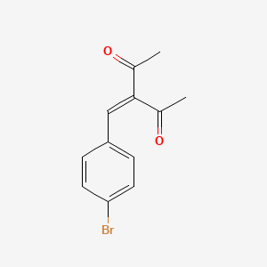molecular formula C12H11BrO2 B14168703 3-(4-Bromobenzylidene)-2,4-pentanedione CAS No. 15795-19-4