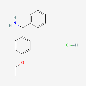 molecular formula C15H18ClNO B1416871 (4-Ethoxyphenyl)(phenyl)methanamine hydrochloride CAS No. 879663-16-8