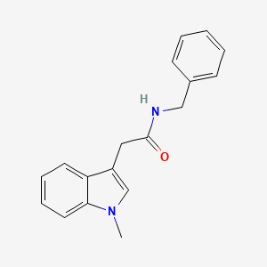 molecular formula C18H18N2O B14168723 n-Benzyl-2-(1-methyl-1h-indol-3-yl)acetamide CAS No. 56999-26-9