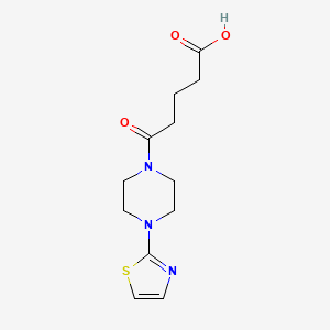 molecular formula C12H17N3O3S B1416876 5-Oxo-5-[4-(1,3-thiazol-2-yl)piperazin-1-yl]pentanoic acid CAS No. 1152583-28-2