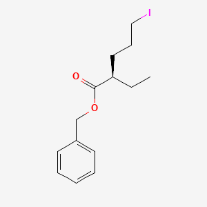 molecular formula C14H19IO2 B14168820 benzyl (2R)-2-ethyl-5-iodopentanoate CAS No. 923582-45-0