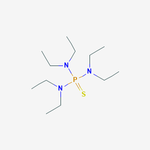 molecular formula C12H30N3PS B14168836 Phosphorothioic triamide, hexaethyl- CAS No. 4154-77-2