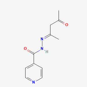 molecular formula C11H13N3O2 B14168881 N'-[(2E)-4-oxopentan-2-ylidene]pyridine-4-carbohydrazide CAS No. 15017-12-6