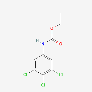 molecular formula C9H8Cl3NO2 B14168893 Carbanilic acid, 3,4,5-trichloro-, ethyl ester CAS No. 99847-82-2