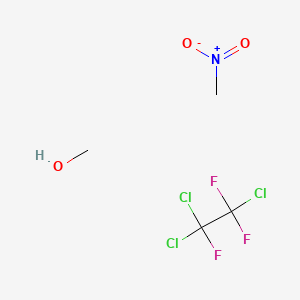 molecular formula C4H7Cl3F3NO3 B14168925 Methanol, mixt. with nitromethane and 1,1,2-trichloro-1,2,2-trifluoroethane CAS No. 59316-88-0