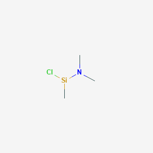 molecular formula C3H9ClNSi B14168926 Chloro(dimethylamino)methylsilyl CAS No. 26939-73-1