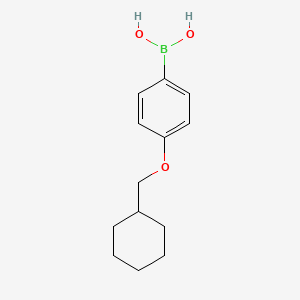 molecular formula C13H19BO3 B1416895 [4-(Cyclohexylmethoxy)phenyl]boronic acid CAS No. 938443-35-7