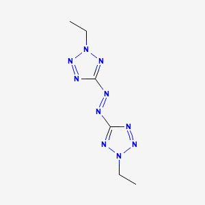 molecular formula C6H10N10 B14168950 2H-Tetrazole,5'-azobis[2-ethyl- CAS No. 74999-25-0