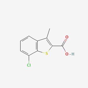 molecular formula C10H7ClO2S B1416899 7-Chloro-3-methylbenzo[B]thiophene-2-carboxylic acid CAS No. 752135-41-4