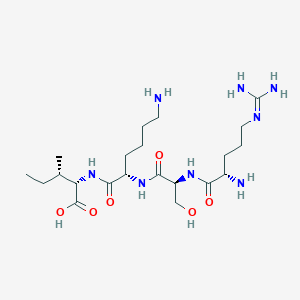molecular formula C21H42N8O6 B14169027 N~5~-(Diaminomethylidene)-L-ornithyl-L-seryl-L-lysyl-L-isoleucine CAS No. 925241-63-0
