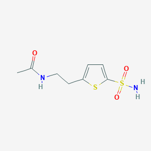 molecular formula C8H12N2O3S2 B1416909 N-[2-(5-sulfamoylthiophen-2-yl)ethyl]acetamide CAS No. 1094429-17-0