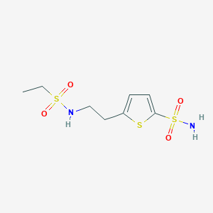molecular formula C8H14N2O4S3 B1416910 5-(2-Ethanesulfonamidoethyl)thiophene-2-sulfonamide CAS No. 1094332-36-1