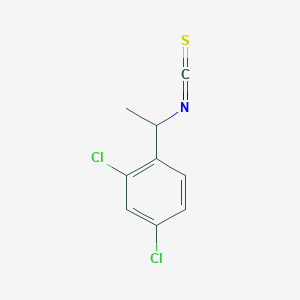 molecular formula C9H7Cl2NS B1416914 2,4-Dichloro-1-(1-isothiocyanatoethyl)benzene CAS No. 1036622-05-5