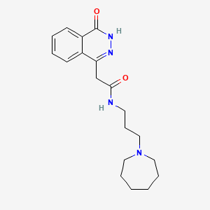 molecular formula C19H26N4O2 B14169158 N-[3-(azepan-1-yl)propyl]-2-(4-oxo-3,4-dihydrophthalazin-1-yl)acetamide CAS No. 356790-60-8