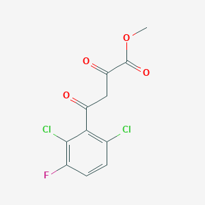 molecular formula C11H7Cl2FO4 B1416916 Methyl 4-(2,6-dichloro-3-fluorophenyl)-2,4-dioxobutanoate CAS No. 1152590-36-7