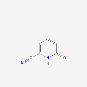 molecular formula C7H6N2O B14169174 6-Hydroxy-4-methylpicolinonitrile CAS No. 1196152-42-7