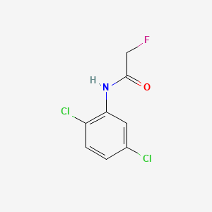 molecular formula C8H6Cl2FNO B14169195 Acetanilide, 2',5'-dichloro-2-fluoro- CAS No. 3435-67-4