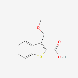 molecular formula C11H10O3S B1416920 3-(Methoxymethyl)-1-benzothiophene-2-carboxylic acid CAS No. 1094424-69-7