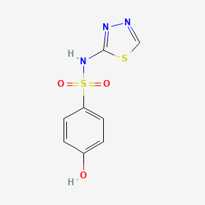 4-hydroxy-N-(1,3,4-thiadiazol-2-yl)benzene-1-sulfonamide