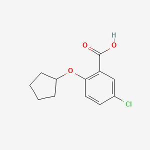 5-Chloro-2-(cyclopentyloxy)benzoic acid