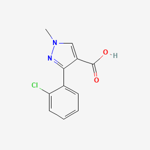 molecular formula C11H9ClN2O2 B1416923 3-(2-chlorophenyl)-1-methyl-1H-pyrazole-4-carboxylic acid CAS No. 934405-77-3