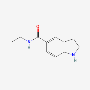 molecular formula C11H14N2O B1416924 N-ethyl-2,3-dihydro-1H-indole-5-carboxamide CAS No. 1094284-63-5