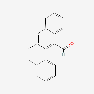 molecular formula C19H12O B14169293 Benz(a)anthracene-12-carboxaldehyde CAS No. 3558-03-0