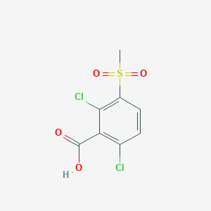molecular formula C8H6Cl2O4S B1416933 2,6-Dichloro-3-methanesulfonylbenzoic acid CAS No. 1094404-69-9