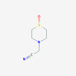 molecular formula C6H10N2OS B14169353 4-Thiomorpholine acetonitrile, 1-oxide CAS No. 1017791-79-5