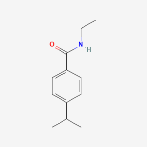 molecular formula C12H17NO B14169395 N-ethyl-4-propan-2-ylbenzamide CAS No. 6955-05-1