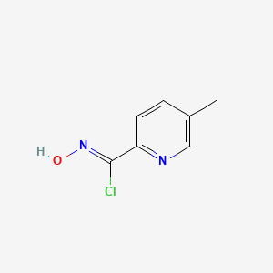 molecular formula C7H7ClN2O B1416941 N-hydroxy-(5-methylpyridine)-2-carbonimidoyl chloride CAS No. 1009562-90-6