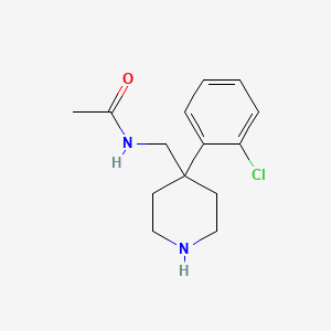 molecular formula C14H19ClN2O B14169415 N-{[4-(2-Chlorophenyl)piperidin-4-yl]methyl}acetamide CAS No. 925218-21-9