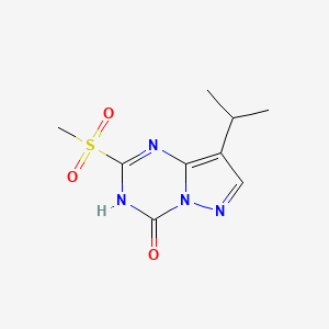 8-Isopropyl-2-(methylsulfonyl)pyrazolo[1,5-a][1,3,5]triazin-4-ol