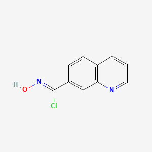 N-Hydroxyquinoline-7-carbimidoyl chloride