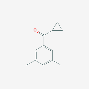molecular formula C12H14O B141695 环丙基 3,5-二甲基苯基酮 CAS No. 150668-38-5
