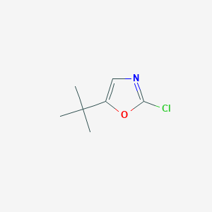 molecular formula C7H10ClNO B14169526 5-Tert-butyl-2-chlorooxazole CAS No. 1060816-25-2