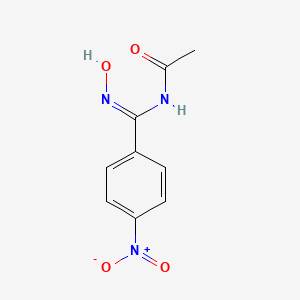 N-(Hydroxyimino)(4-nitrophenyl)methyl]acetamide