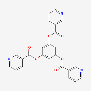 molecular formula C24H15N3O6 B14169559 Benzene-1,3,5-triyl trinicotinate CAS No. 3468-40-4