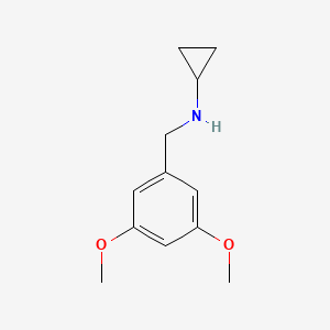 molecular formula C12H17NO2 B1416960 N-(3,5-Dimethoxybenzyl)cyclopropanamine CAS No. 625435-20-3