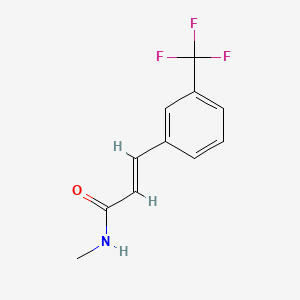 molecular formula C11H10F3NO B14169684 N-Methyl-m-(trifluoromethyl)cinnamamide CAS No. 93040-59-6