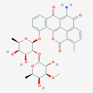 molecular formula C33H33NO13 B141697 Chrymutasin A CAS No. 155213-40-4