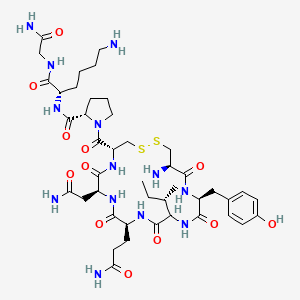 molecular formula C43H67N13O12S2 B14169706 Oxytocin, 8-L-lysine- CAS No. 4273-93-2