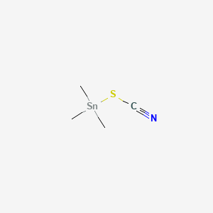 molecular formula C4H9NSSn B14169746 Stannane, thiocyanatotrimethyl- CAS No. 4638-25-9