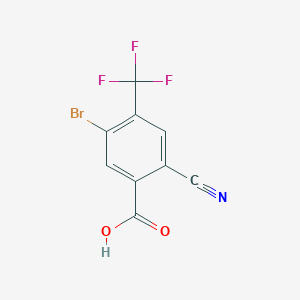 5-Bromo-2-cyano-4-(trifluoromethyl)benzoic acid