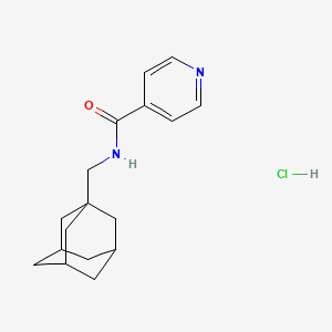 molecular formula C17H23ClN2O B14169834 N-(1-Adamantylmethyl)isonicotinamide hydrochloride CAS No. 61876-27-5