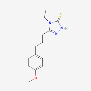 molecular formula C14H19N3OS B14169880 4-ethyl-5-[3-(4-methoxyphenyl)propyl]-4H-1,2,4-triazole-3-thiol CAS No. 792941-80-1